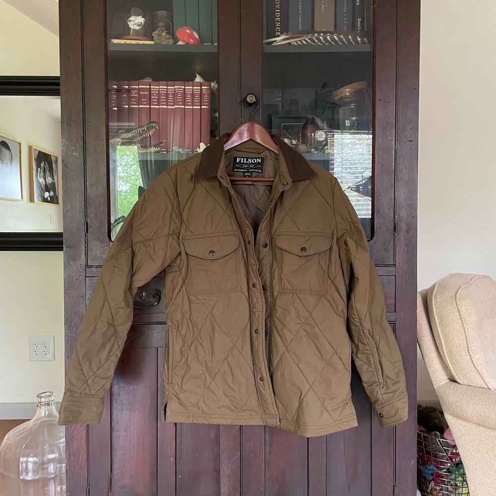 Filson Men's Hyder Brown Quilted Jacket